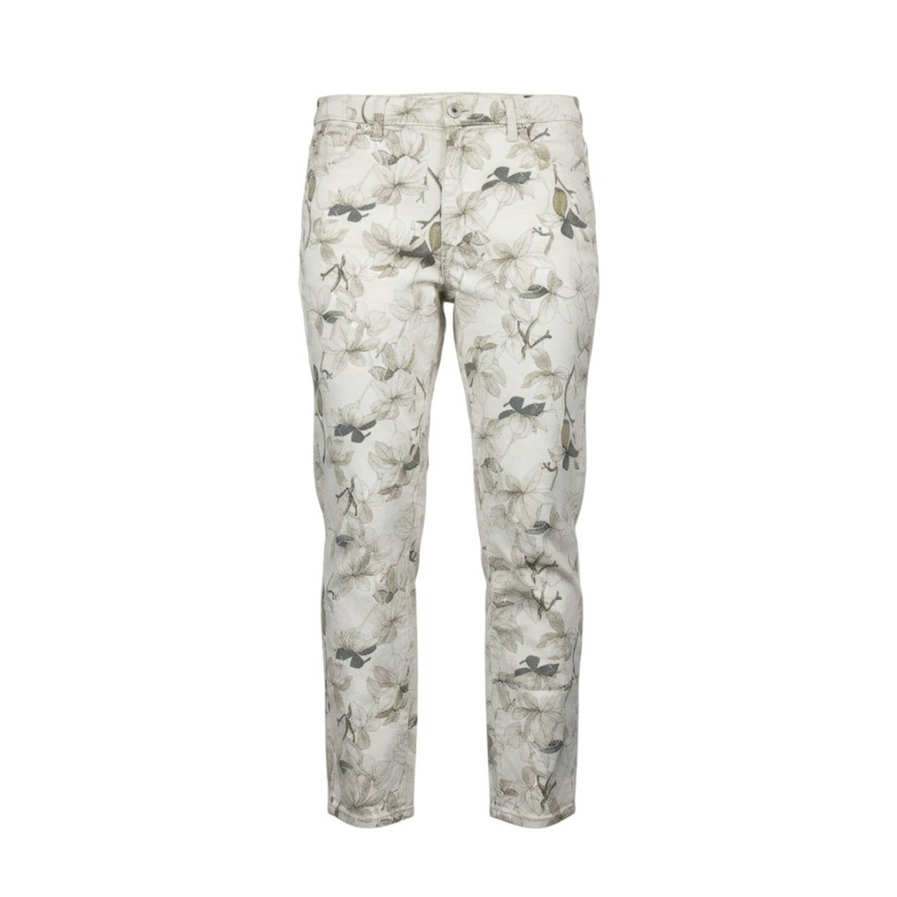 Buffalo David Bitton Havana‎ Ankle Skinny Jeans 8/29 Green Cream Floral Print